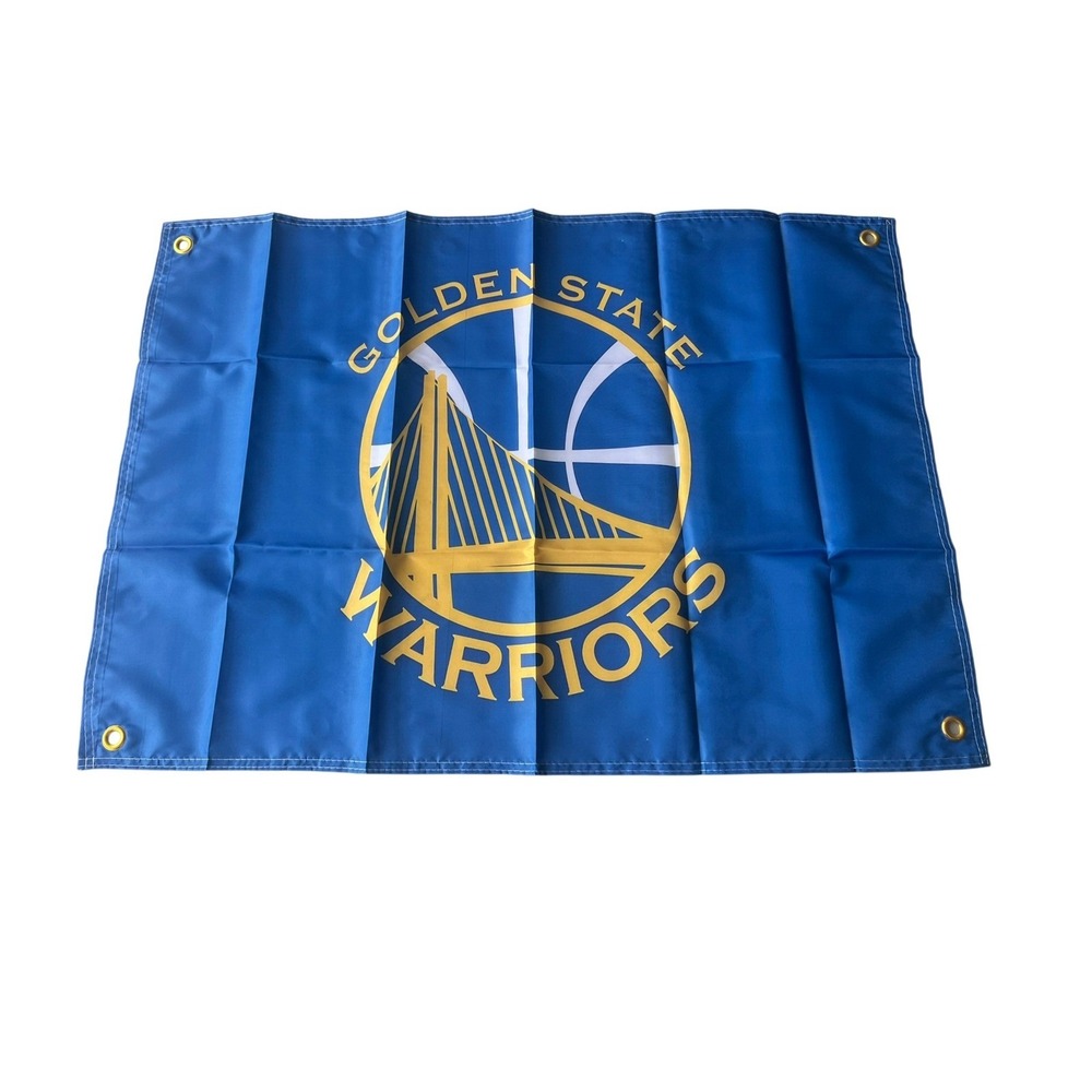 Golden State Warriors NBA Team Flag Blue Gold Wall Banner 24x36 with Grommets